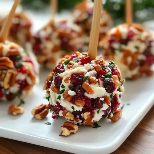 Festive Cranberry Pecan Cheese Ball