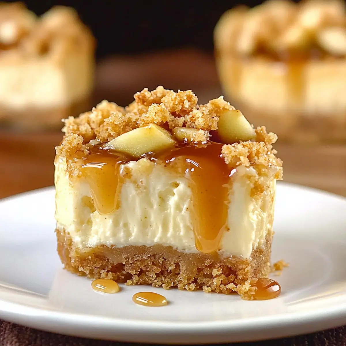 Caramel Apple Cheesecake Bites
