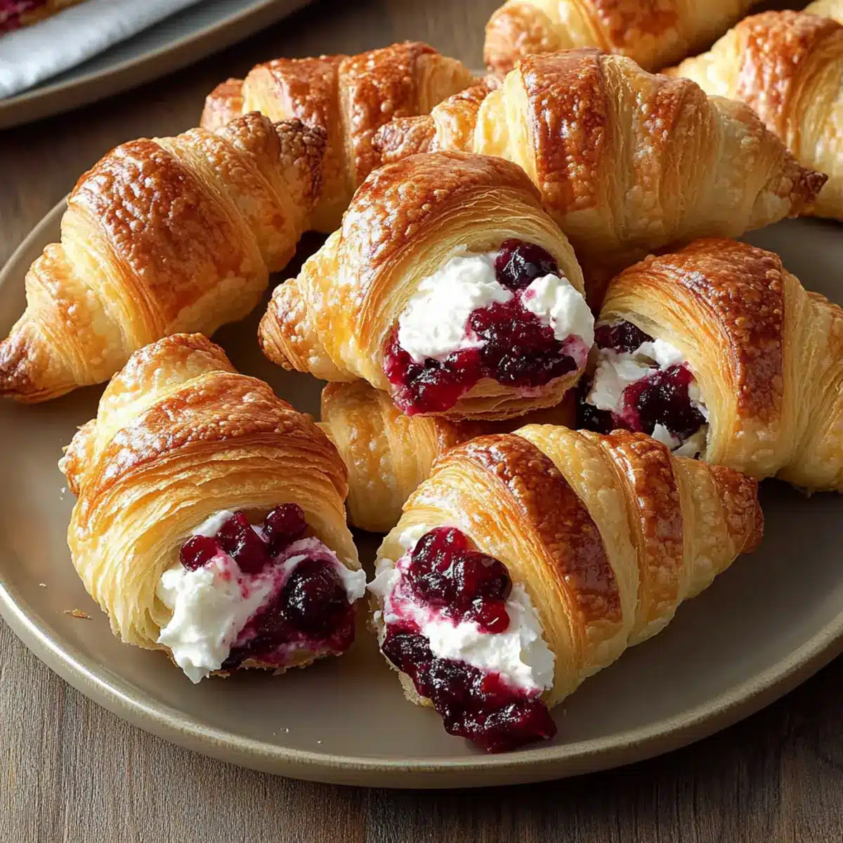 Cranberry Cream Cheese Crescent Bites