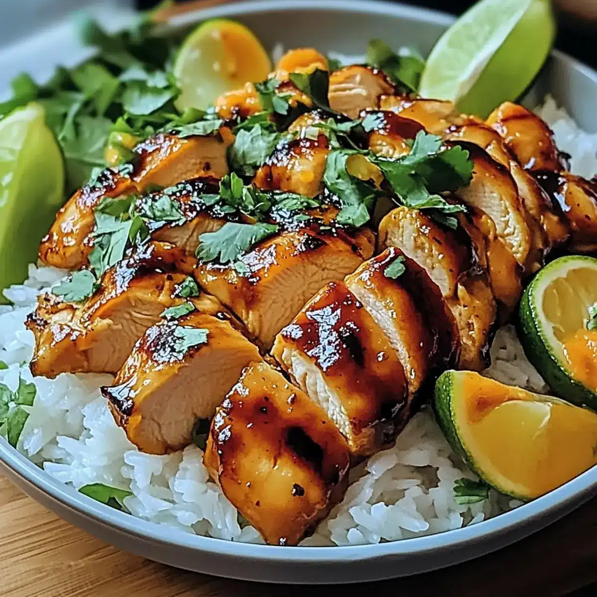 Spicy Maple Chicken & Coconut Rice