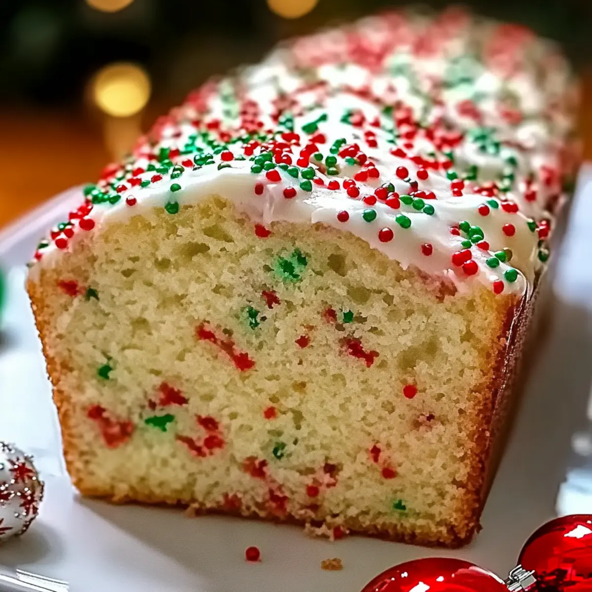 Christmas Sprinkle Buttermilk Bread