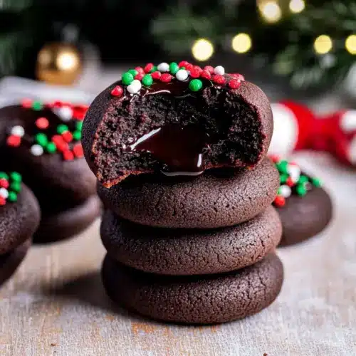 Chocolate Thumbprint Cookies