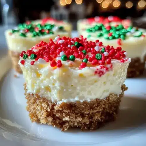 Mini Christmas Cheesecakes
