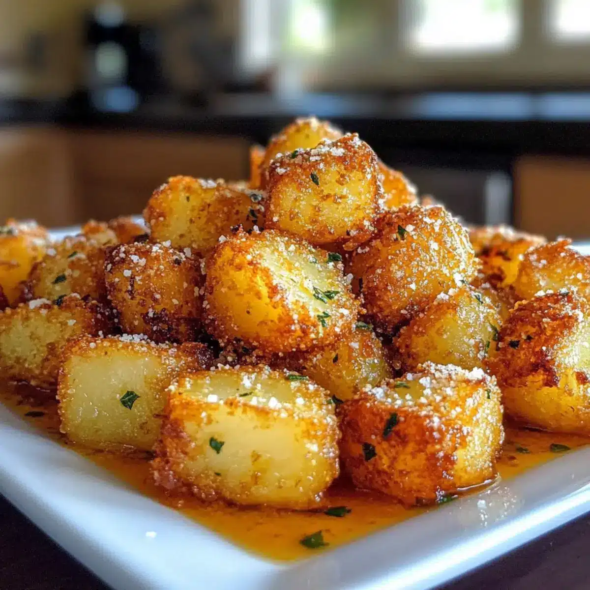 Amazing Crispy Parmesan Crusted Potatoes Done in 30 Min Flat