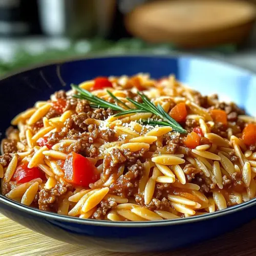 Ground Beef Orzo Recipe