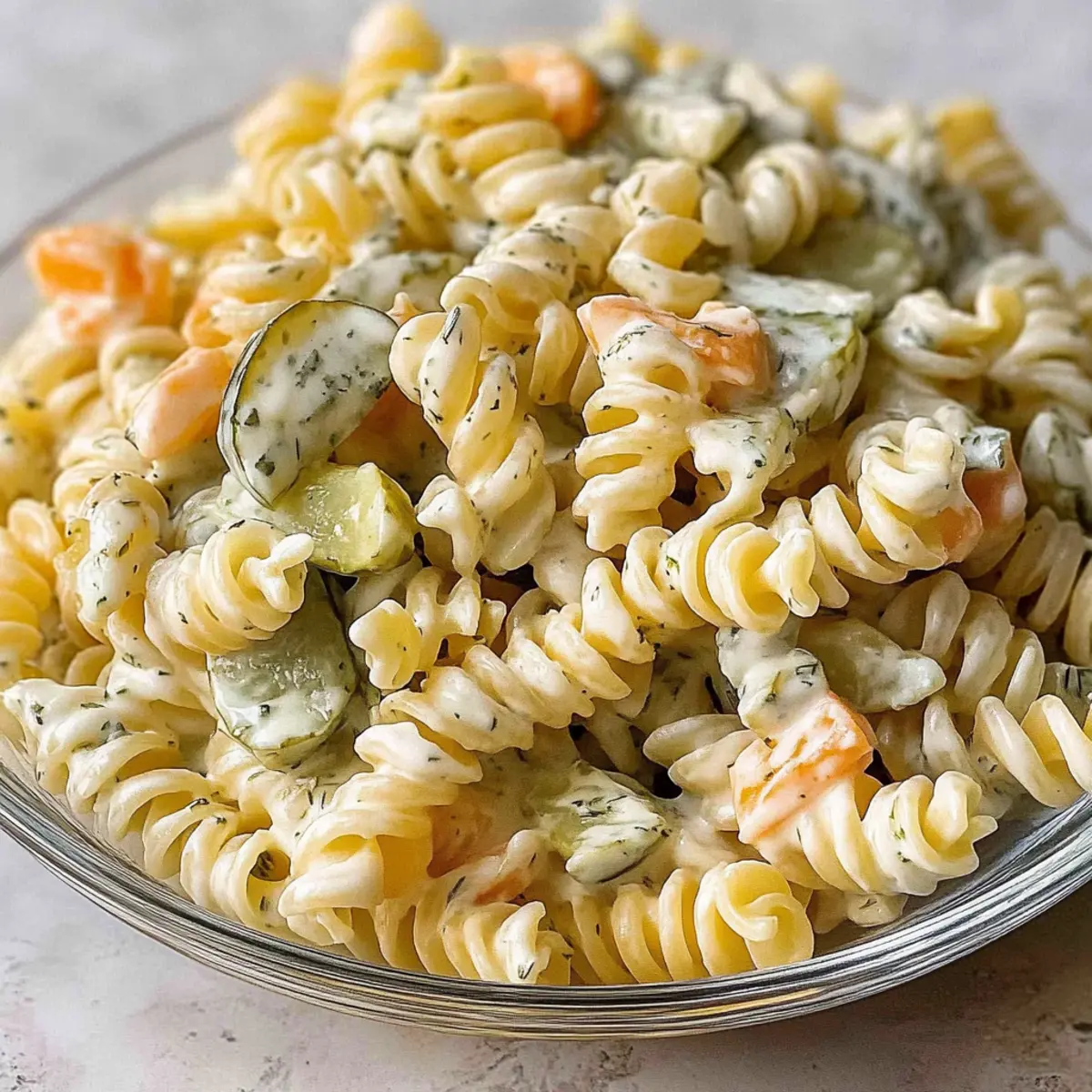 Dill Pickle Pasta Salad