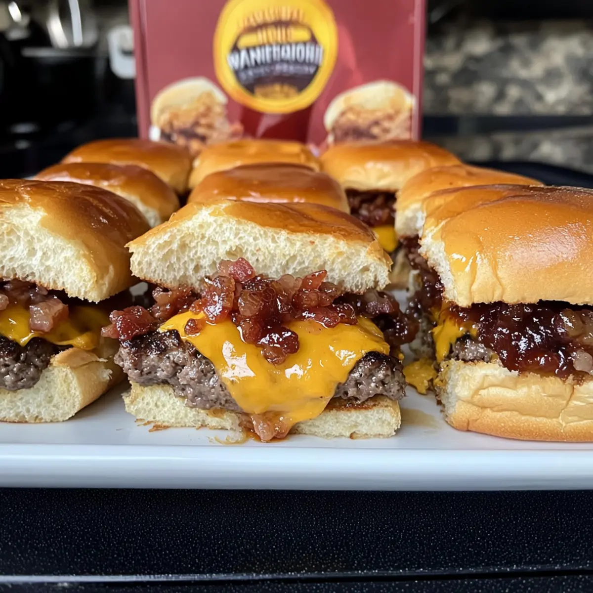 Bacon Jam Cheeseburger Sliders