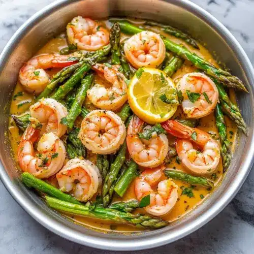 Lemon Garlic Shrimp and Asparagus