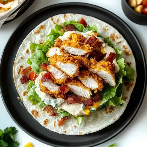 Crispy Chicken Bacon Ranch Wrap