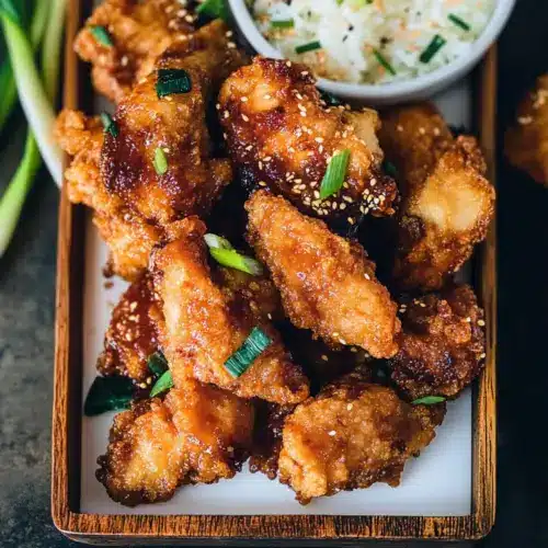 Hawaiian Fried Garlic Chicken