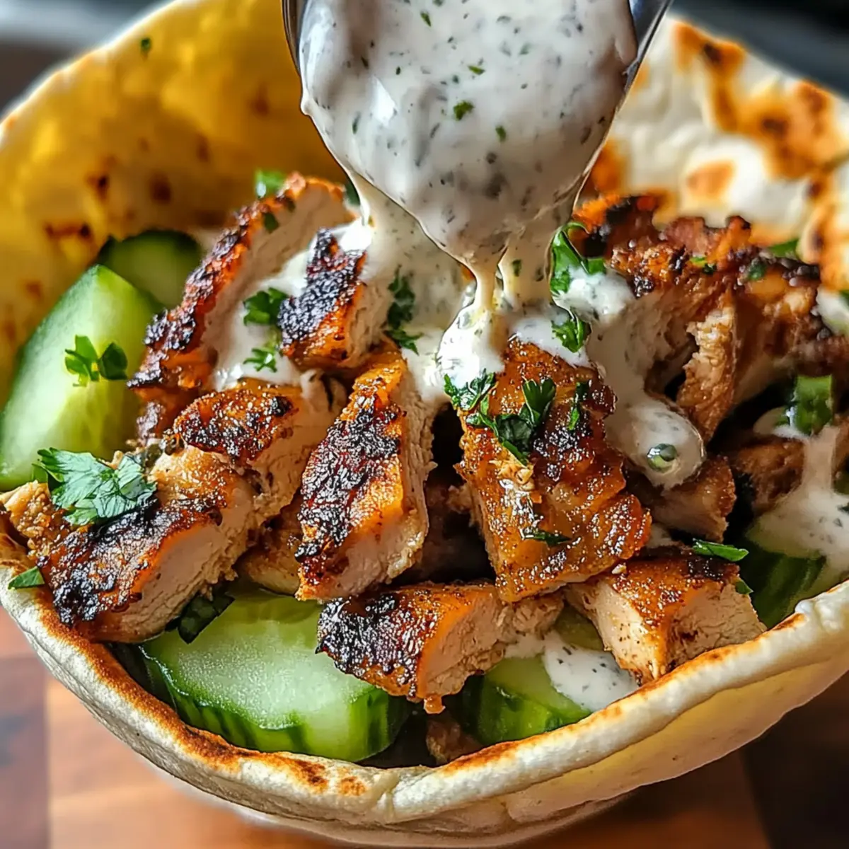 Chicken Shawarma with Garlic Sauce Recipe