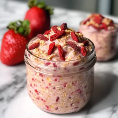 Strawberries and Cream Overnight Oats