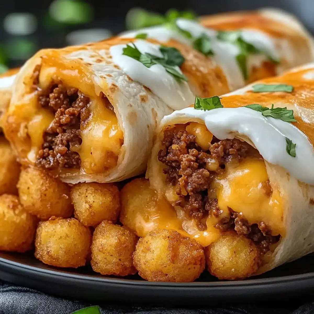 Cheesy Potato Burritos