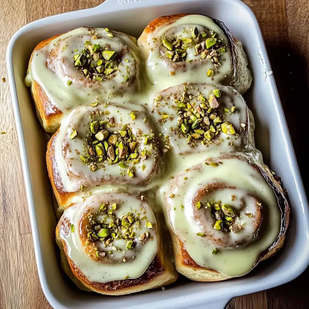 Pistachio Cream Cinnamon Rolls