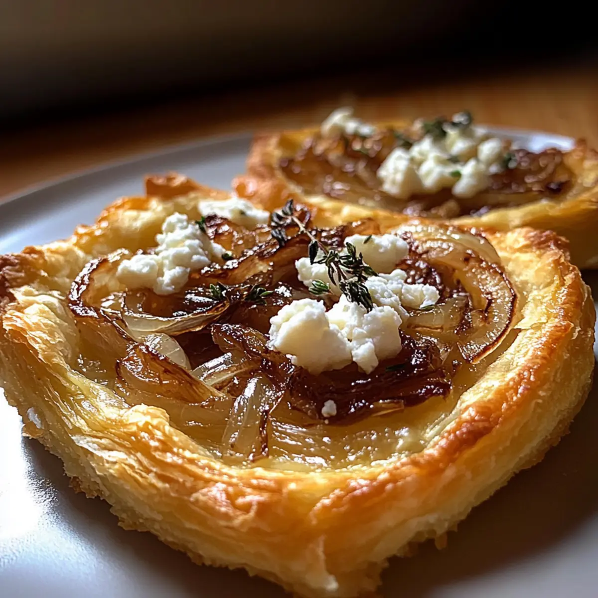 Caramelized Onion and Goat Cheese Tarts