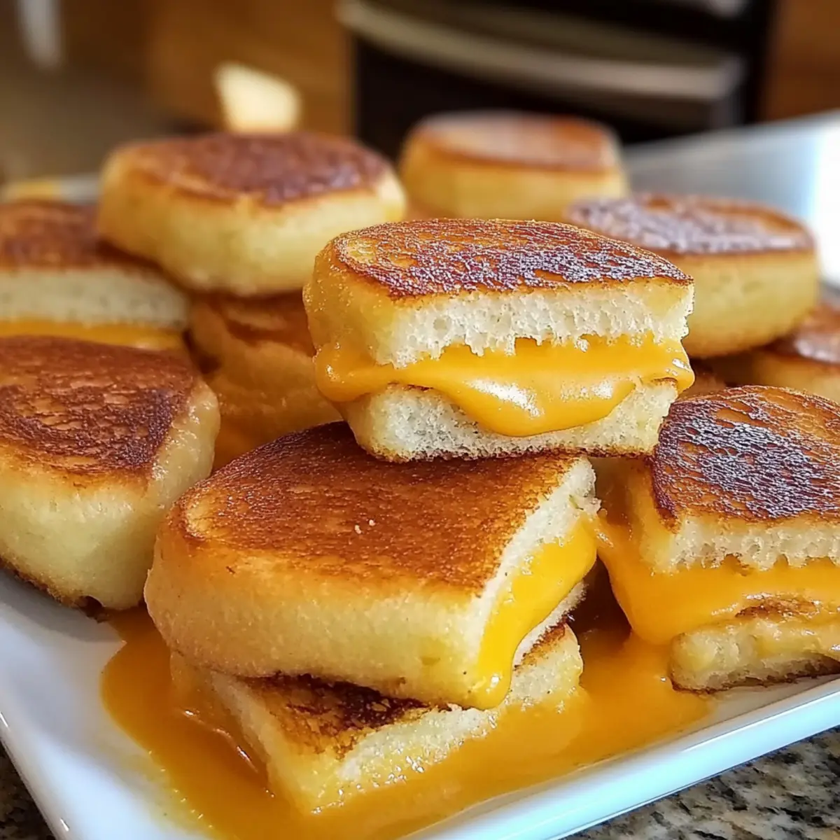 Mini Grilled Cheese Hawaiian Rolls