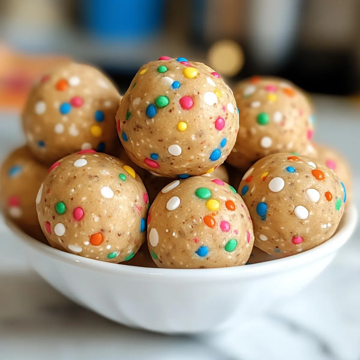 No Bake Cake Batter Protein Balls