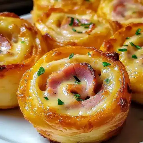Easter Ham and Cheddar Pinwheels